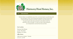 Desktop Screenshot of harmonyhosthomes.org